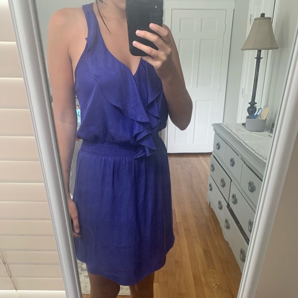 American Eagle Silk Ruffle Dress - Picture 6 of 7